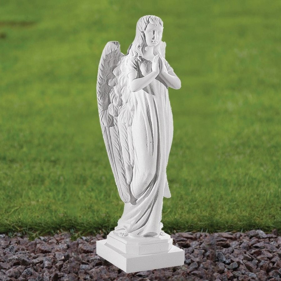 STATUES & SCULPTURES Angel 62Cm Marble Resin Garden Statue Wholesale