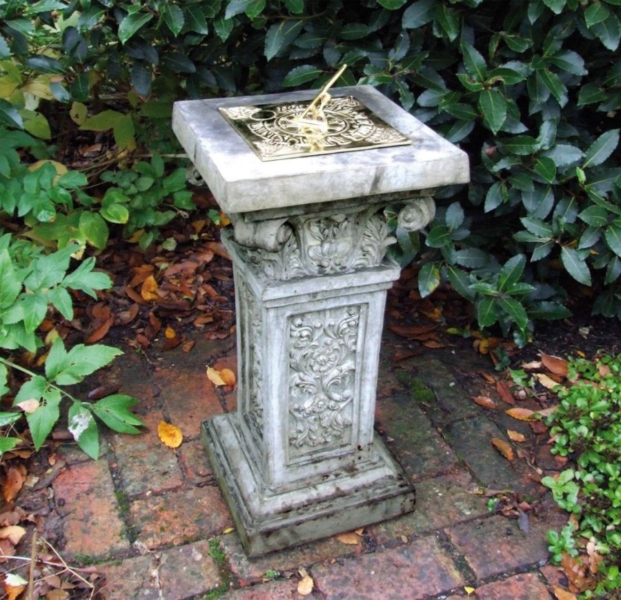 STATUES & SCULPTURES Rocco Brass Stone Garden Sundial Best