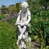 STATUES & SCULPTURES Reading Girl 89Cm Stone Resin Garden Statue Wholesale