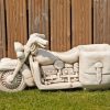 STATUES & SCULPTURES Harley Davidson Motorbike Stone Garden Planter Ornament Hot