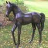 STATUES & SCULPTURES Standing Foal Bronze Metal Garden Statue New