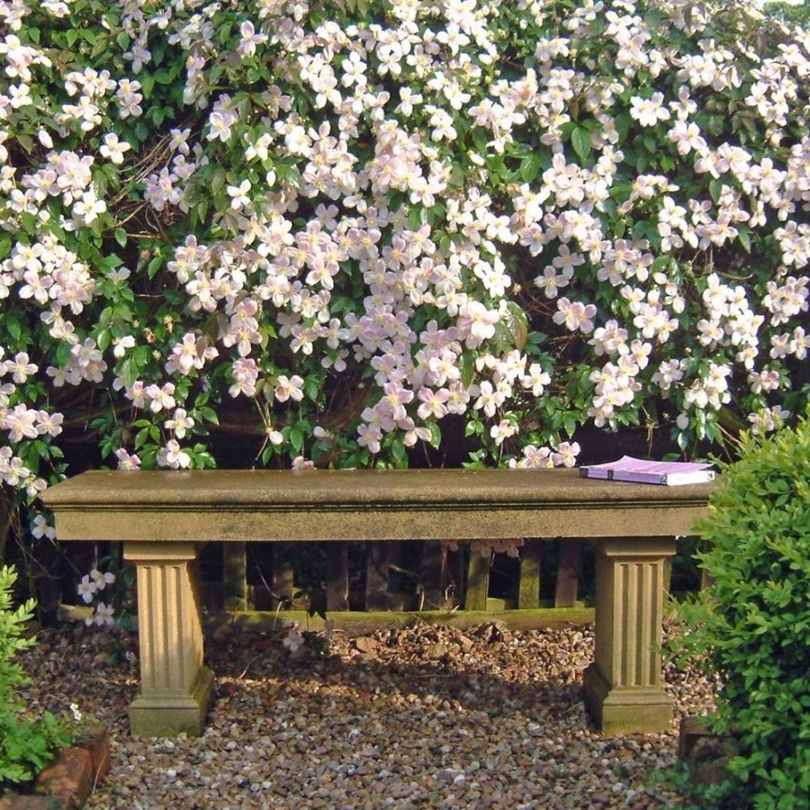 STATUES & SCULPTURES Heritage Straight Stone Garden Bench Online