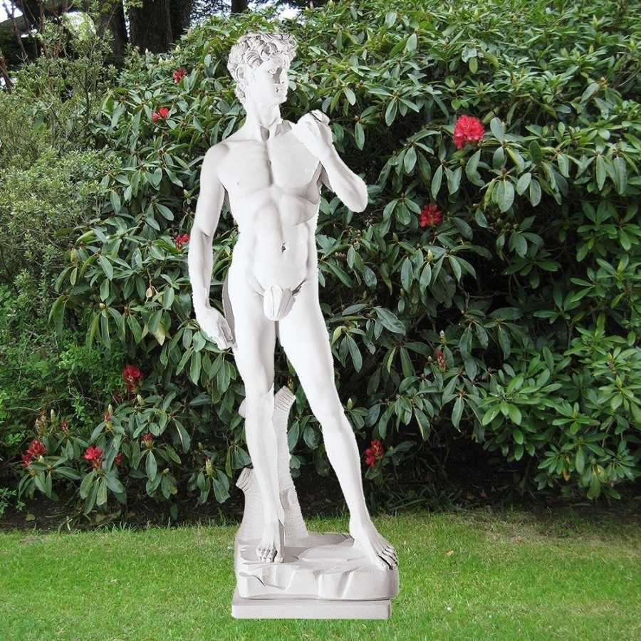 STATUES & SCULPTURES Michelangelo David 163Cm Marble Resin Garden Statue Hot