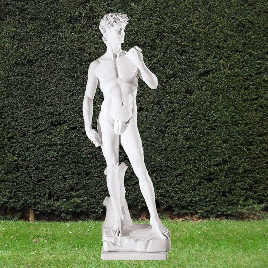 STATUES & SCULPTURES Michelangelo David 163Cm Marble Resin Garden Statue Hot