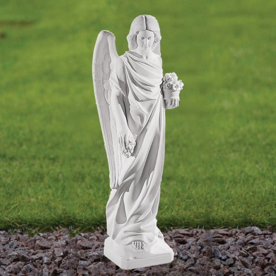 STATUES & SCULPTURES Angel 69Cm Marble Resin Garden Statue Wholesale