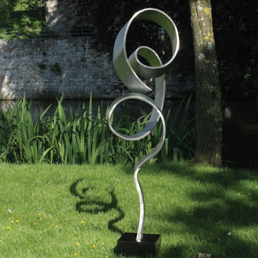 STATUES & SCULPTURES Infinite 130Cm Metal Stainless Metal Garden Sculpture Hot