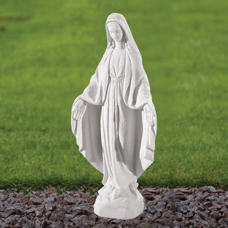 STATUES & SCULPTURES Virgin Mary 35Cm Marble Resin Garden Statue Online