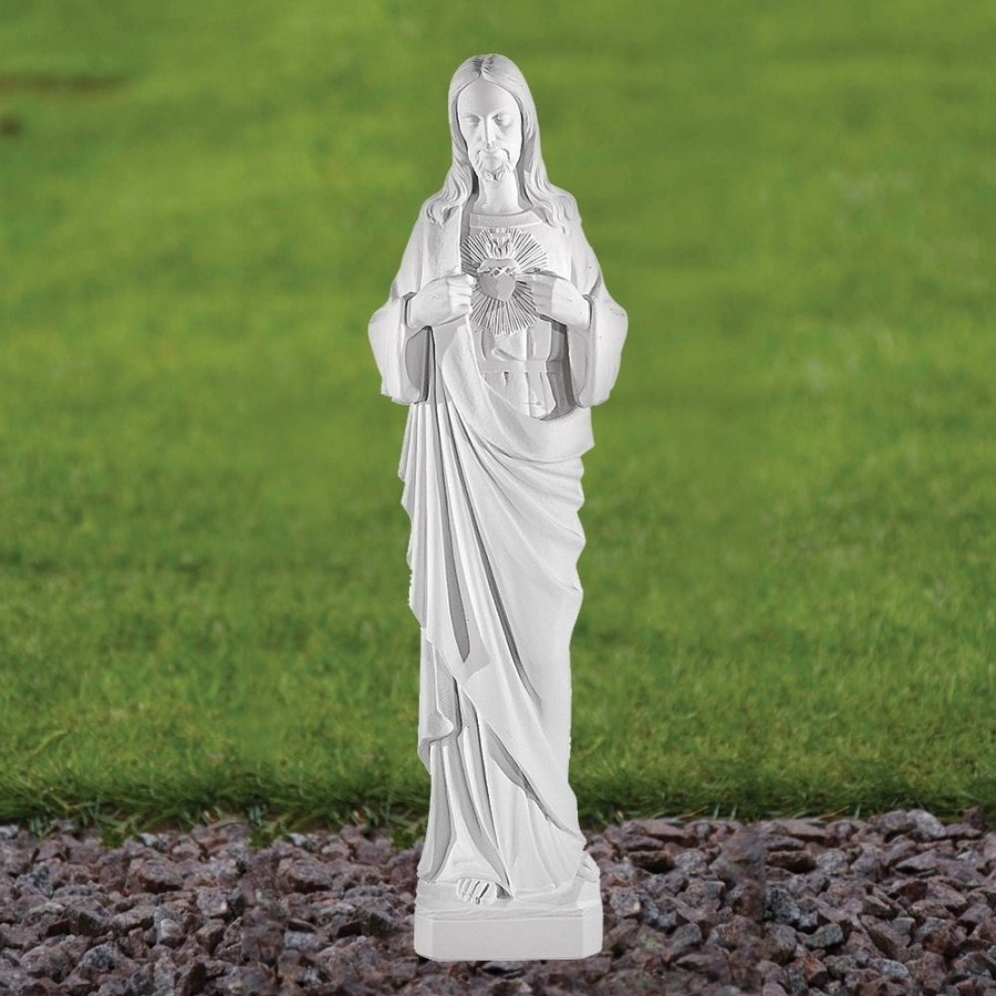 STATUES & SCULPTURES Jesus Christ 51Cm Marble Resin Garden Statue Best