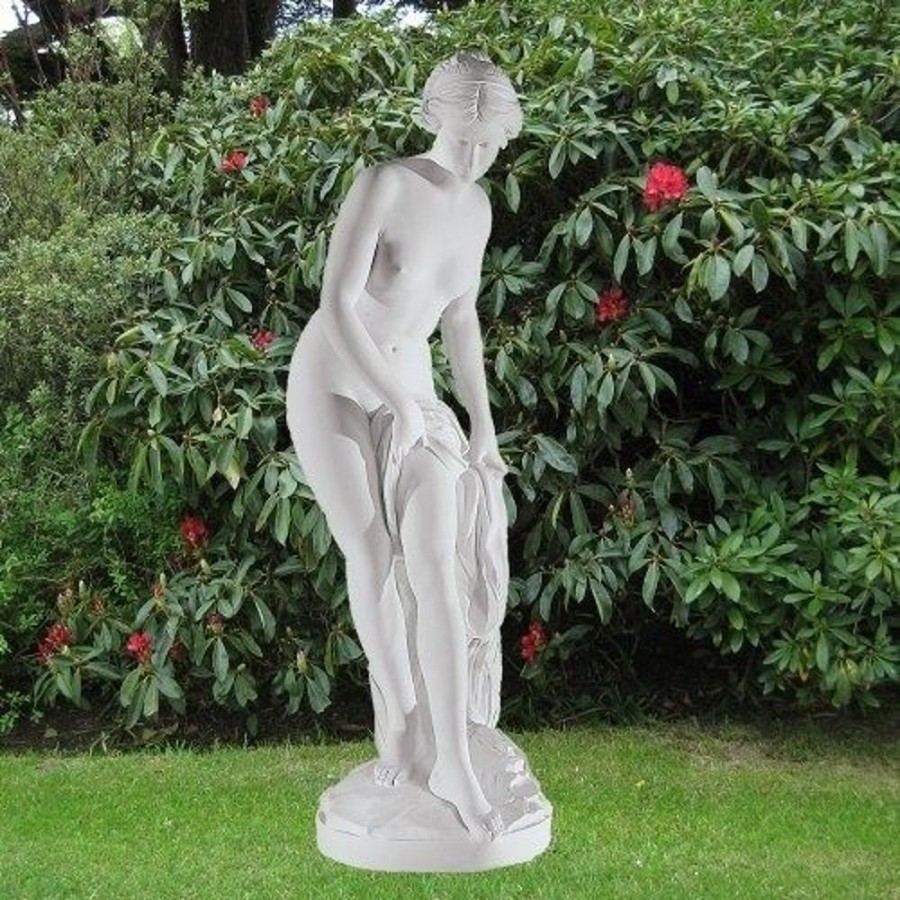 STATUES & SCULPTURES Bathing Goddess 65Cm Marble Resin Garden Statue Hot