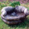 STATUES & SCULPTURES Cupped Hands Stone Fountain Water Feature Clearance