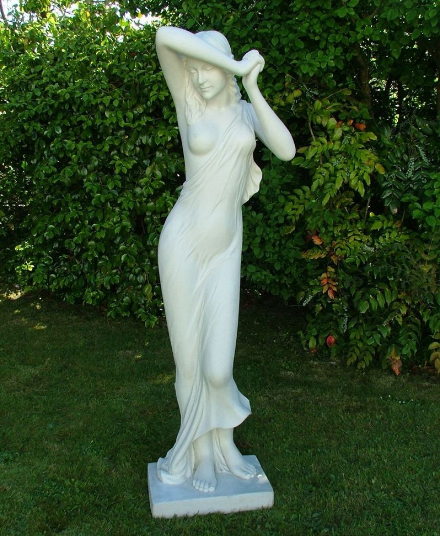 STATUES & SCULPTURES Shy Maiden 85Cm Marble Resin Garden Statue Online