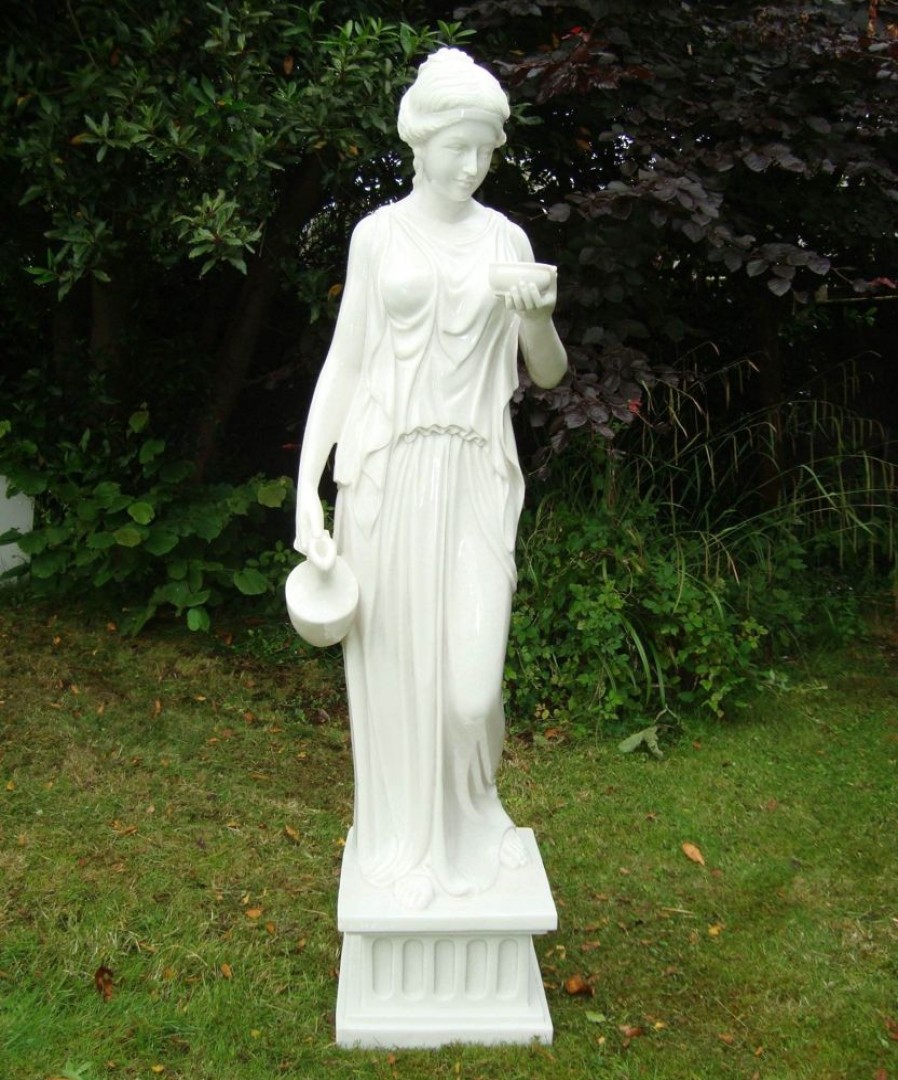 STATUES & SCULPTURES Hebe 85Cm Marble Resin Garden Statue Clearance