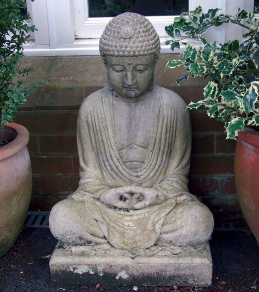 STATUES & SCULPTURES Meditation Buddha Stone Garden Statue Online