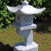 STATUES & SCULPTURES One Tier Japanese Pagoda Lantern Granite Garden Ornament Clearance