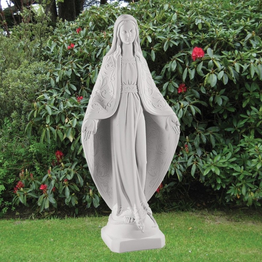 STATUES & SCULPTURES Virgin Mary 78Cm Marble Resin Garden Statue Best