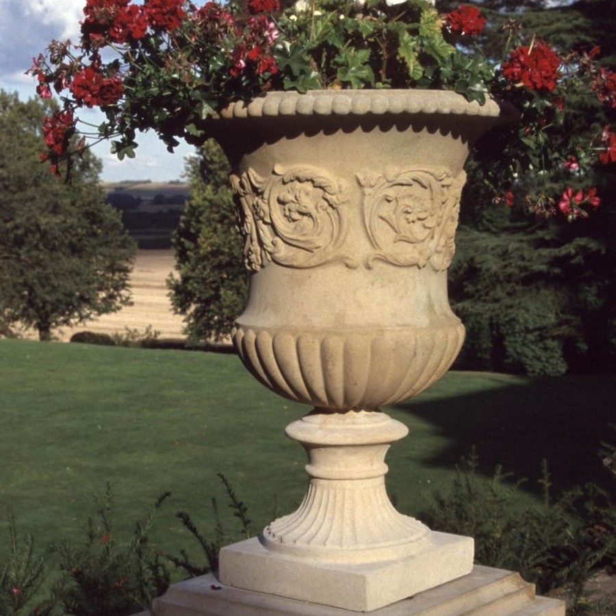 STATUES & SCULPTURES Montpellier Vase Stone Garden Planter Clearance