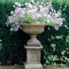 STATUES & SCULPTURES Victorian Medium Stone Garden Planter On Pedestal New