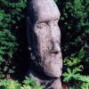 STATUES & SCULPTURES Easter Island Head Stone Garden Ornament Hot