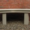 STATUES & SCULPTURES Pure Curved Modern Stone Garden Bench Hot