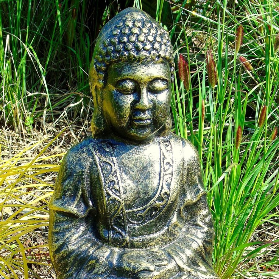 STATUES & SCULPTURES Hindu Buddha Bronze Metal Garden Statue Hot