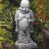 STATUES & SCULPTURES Standing Stone Buddha Garden Ornament Hot