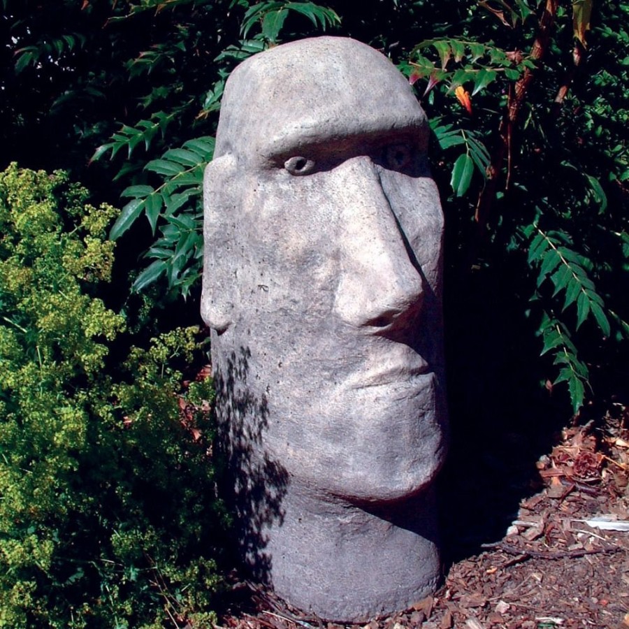 STATUES & SCULPTURES Moai Easter Island Head Stone Garden Ornament Wholesale