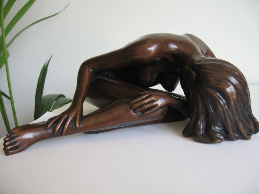 STATUES & SCULPTURES Alessandra Figurine Bronze Indoor Sculpture Clearance