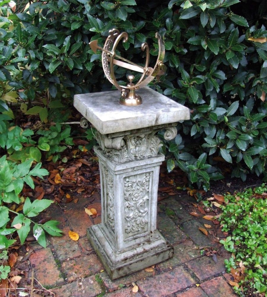 STATUES & SCULPTURES Rocco Armillary Stone Garden Sundial Hot