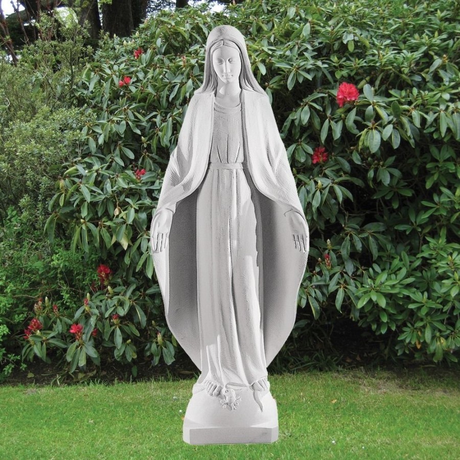 STATUES & SCULPTURES Virgin Mary 79Cm Marble Resin Garden Statue Hot