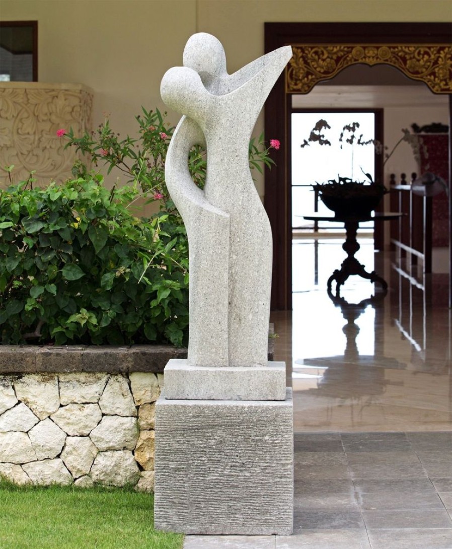 STATUES & SCULPTURES Affection Contemporary Stone Garden Sculpture New