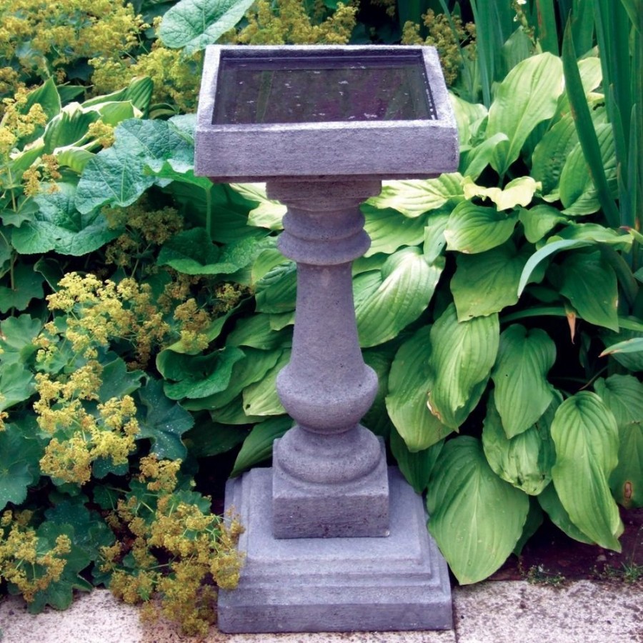 STATUES & SCULPTURES Baluster 68Cm Stone Garden Bird Bath New