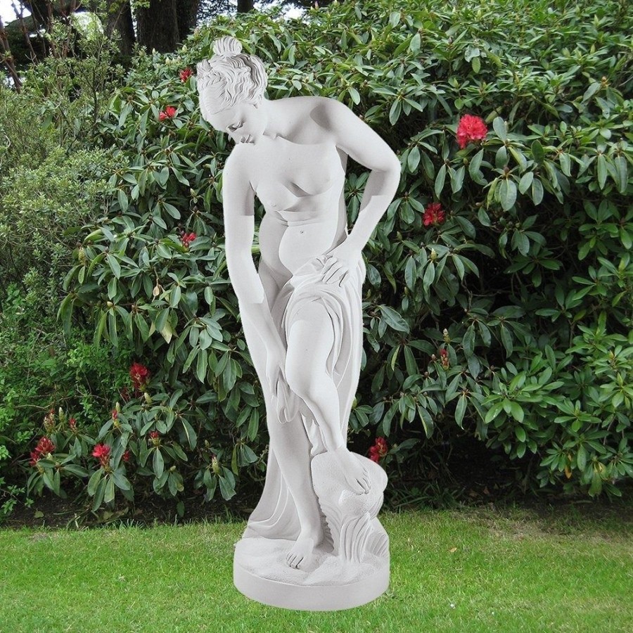 STATUES & SCULPTURES Bathing Lady 116Cm Marble Resin Garden Statue Online