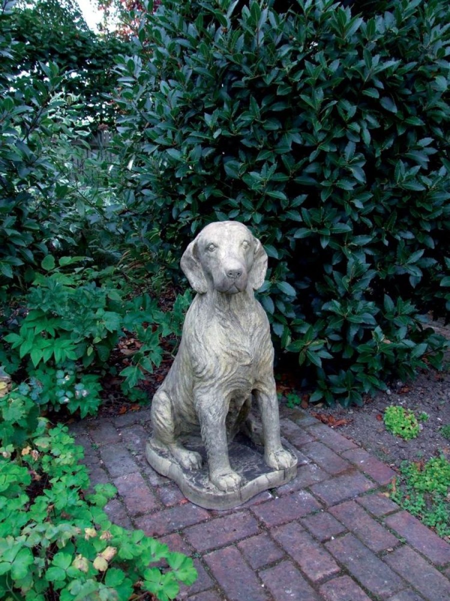 STATUES & SCULPTURES Irish Setter Stone Garden Statue New