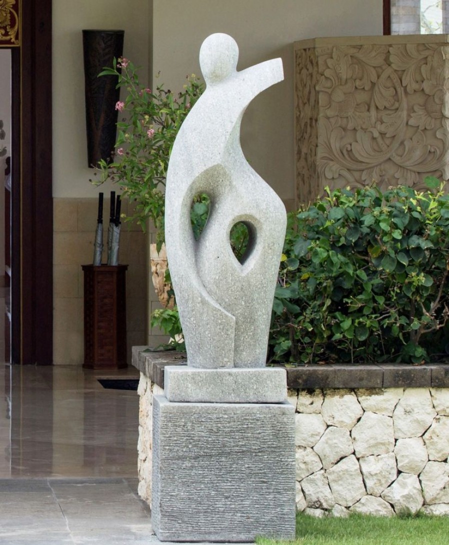 STATUES & SCULPTURES Majestic Contemporary Stone Garden Sculpture Clearance