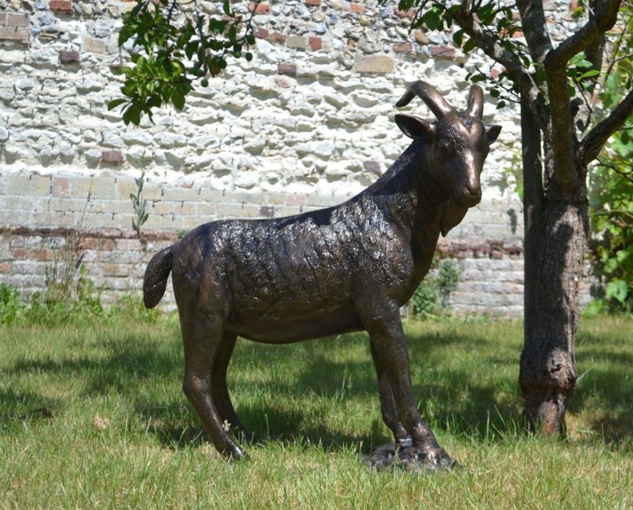 STATUES & SCULPTURES Billy Goat Bronze Metal Garden Statue Best ...