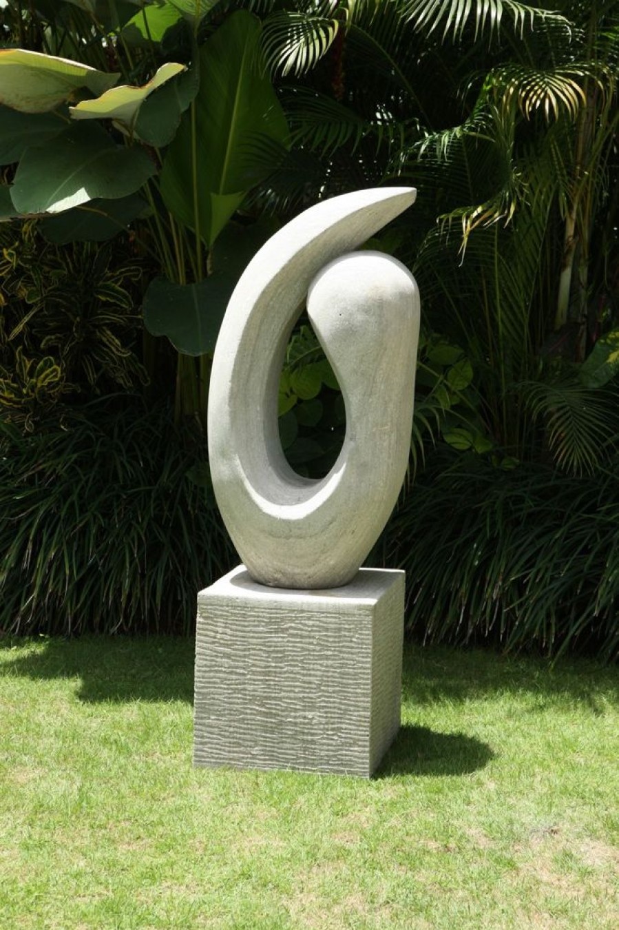 STATUES & SCULPTURES Perplexity Contemporary Stone Garden Sculpture Online