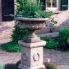 STATUES & SCULPTURES Edwardian Stone Garden Planter On Laurel Pedestal Online