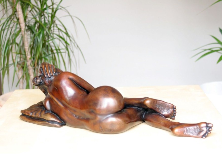 STATUES & SCULPTURES Sanctuary Of Sleep Figurine Bronze Indoor Sculpture New