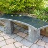 STATUES & SCULPTURES Windsor Polished Granite Stone Garden Bench Clearance