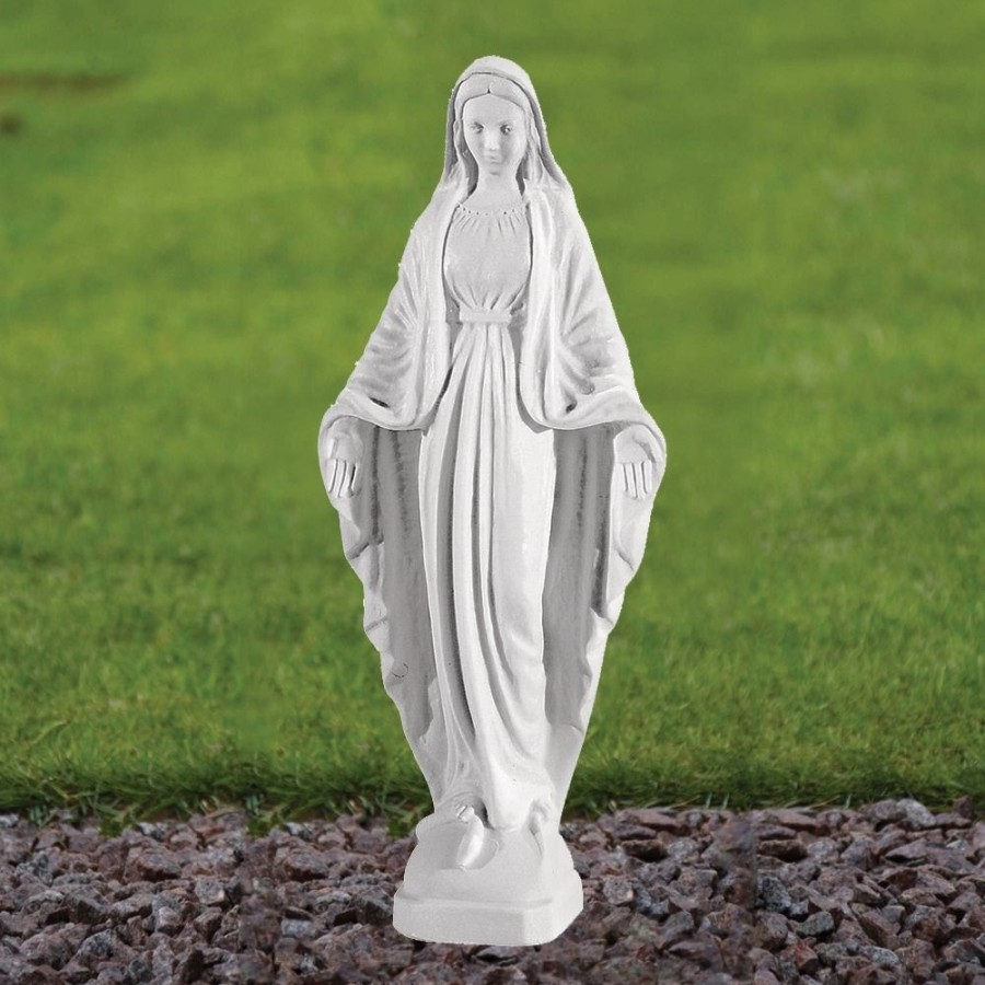 STATUES & SCULPTURES Virgin Mary 28Cm Marble Resin Garden Statue Hot