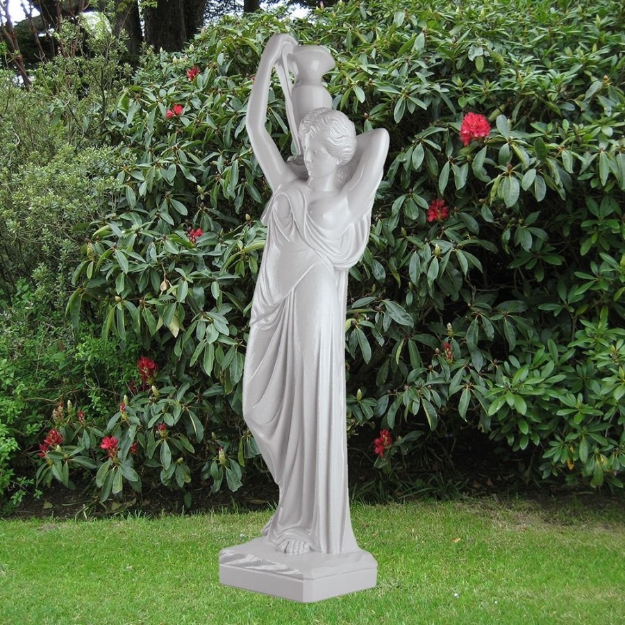 STATUES & SCULPTURES Water Maiden 93Cm Marble Resin Garden Statue Best