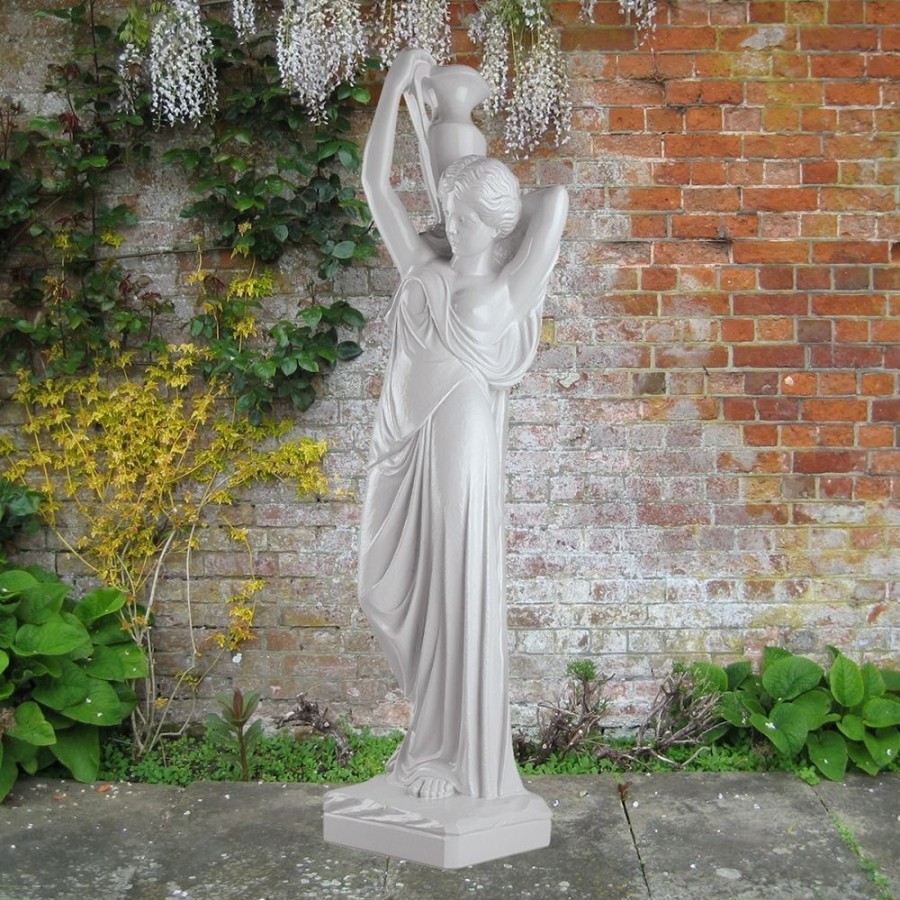 STATUES & SCULPTURES Water Maiden 93Cm Marble Resin Garden Statue Best