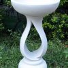 STATUES & SCULPTURES Grasmere Contemporary Marble Resin Garden Birdbath Wholesale