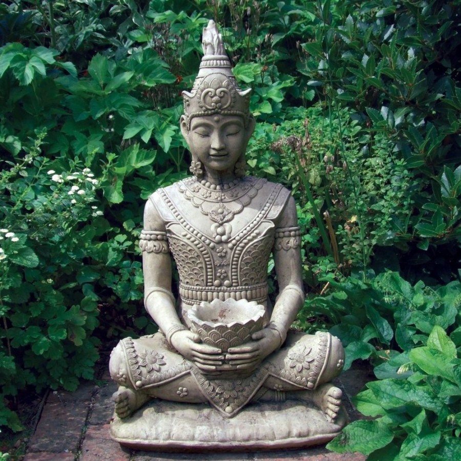 STATUES & SCULPTURES Peaceful Buddha Stone Garden Statue Hot