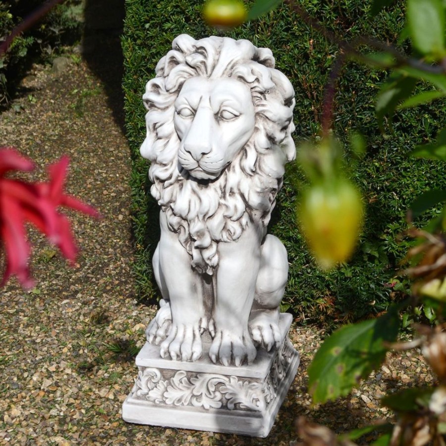 STATUES & SCULPTURES Royal Lion Antique Stone Garden Statue Wholesale