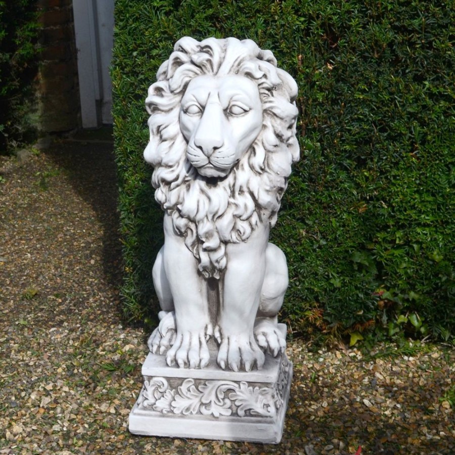 STATUES & SCULPTURES Royal Lion Antique Stone Garden Statue Wholesale