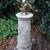 STATUES & SCULPTURES Vine Armillary Stone Garden Sundial Online