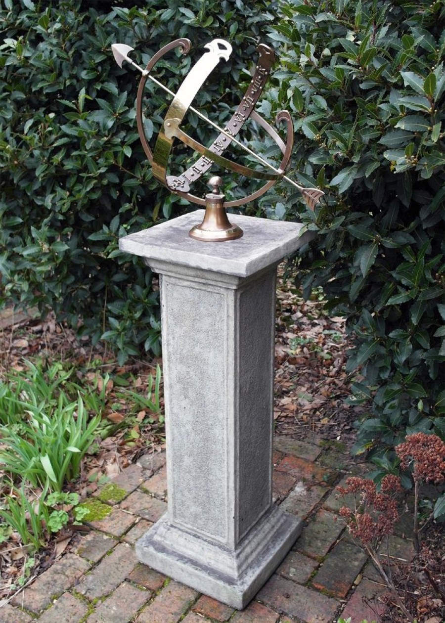 STATUES & SCULPTURES Athenian Armillary Stone Garden Sundial Clearance