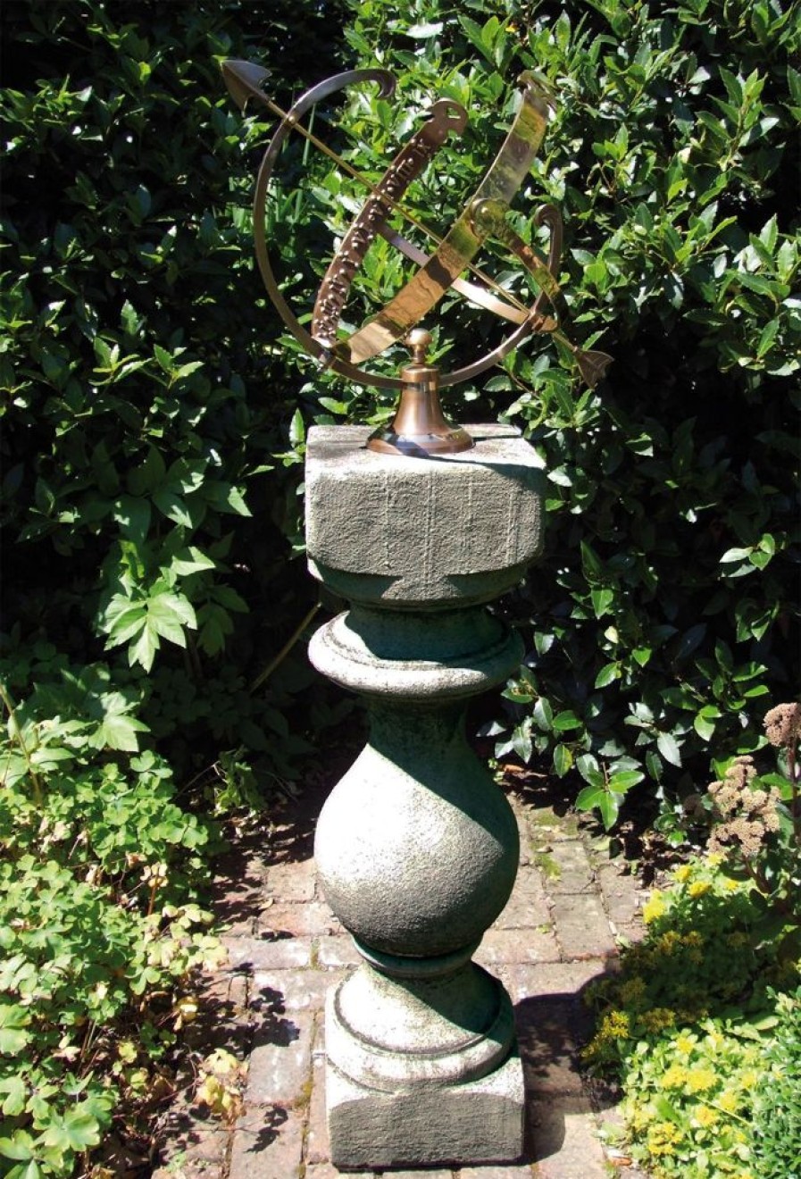 STATUES & SCULPTURES Grand Baluster Armillary Stone Garden Sundial Clearance