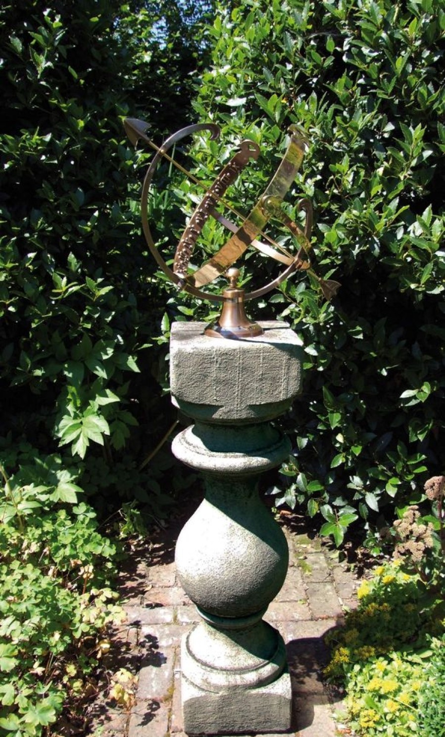 STATUES & SCULPTURES Grand Baluster Armillary Stone Garden Sundial Clearance